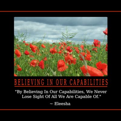 Believing In Our Capabilities